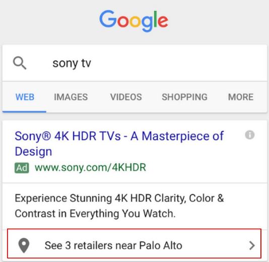 جستجوی sony tv در گوگل